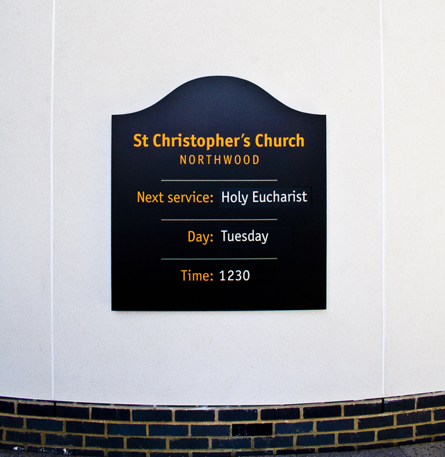 Northwood external church sign