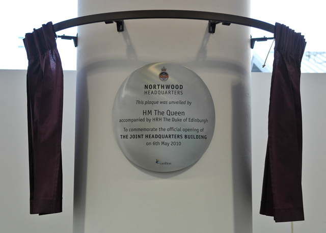 Northwood opening plaque