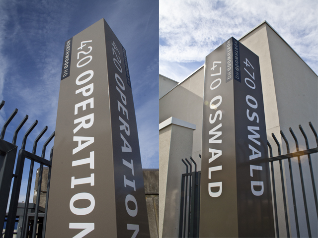 Northwood external large sign details