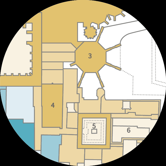 detail of plan of Westminster Abbey precincts